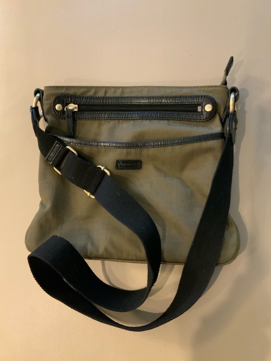 Ellington Handbags - Ellington Olive Green Crossbody Shoulder Bag with Black Trim